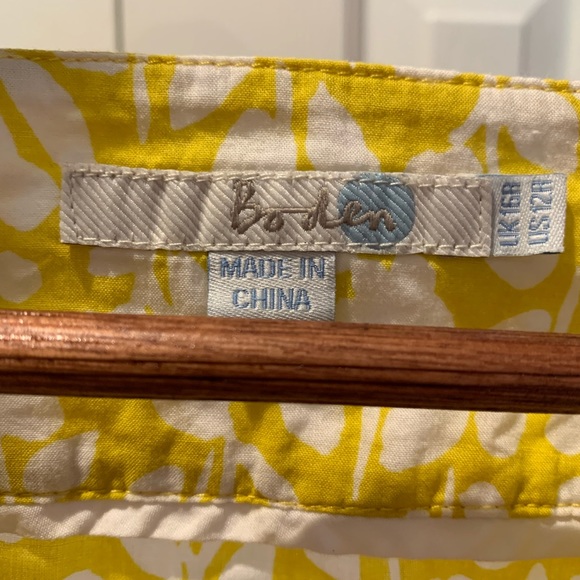 Boden Yellow & White Flowered Popover - Picture 5 of 8